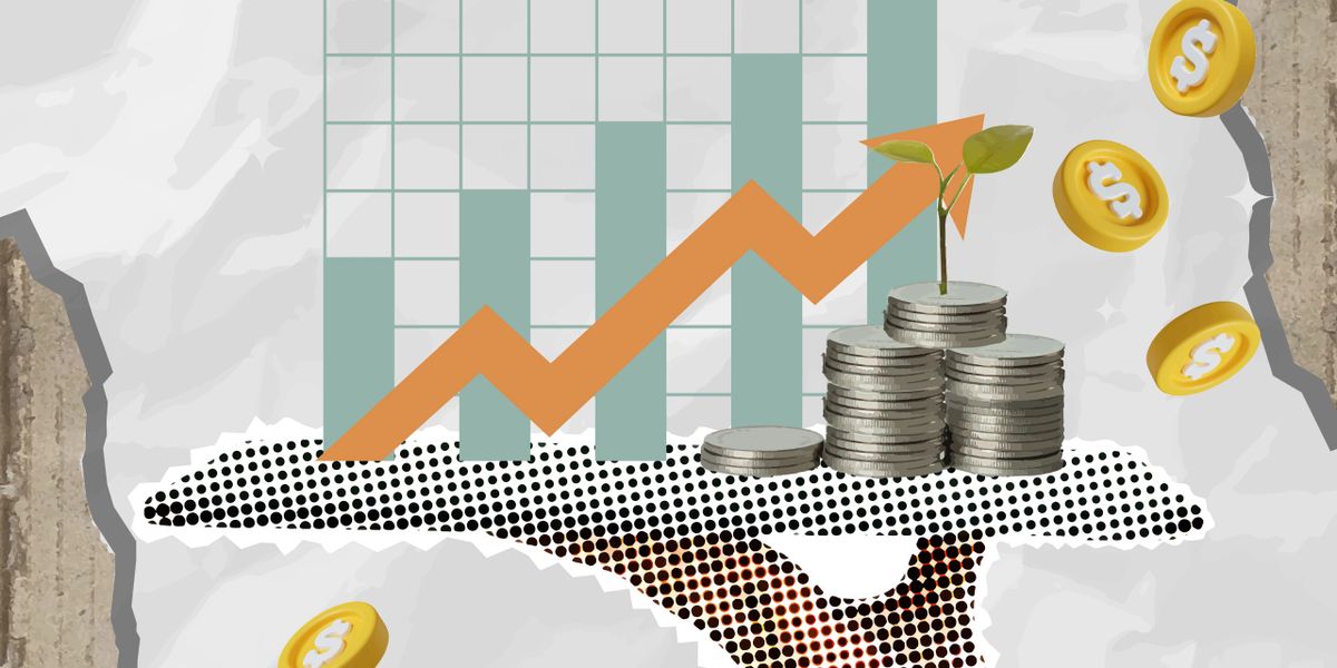 Financial growth illustration